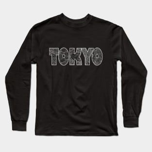 Tokyo Street Map Long Sleeve T-Shirt